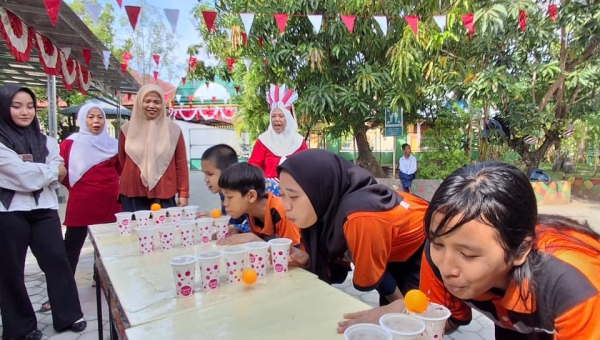 Lomba Tingkat SMALB Kelas Tunanetra Dalam Memeriahkan HUT RI Ke-80 SLB ABCD Muhammadiyah Palu